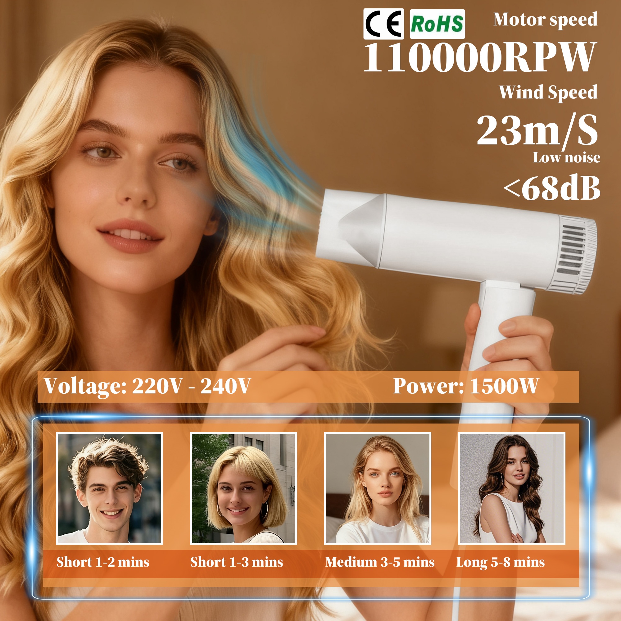 ODM-Foldable Highspeed Hair dryer-DL001